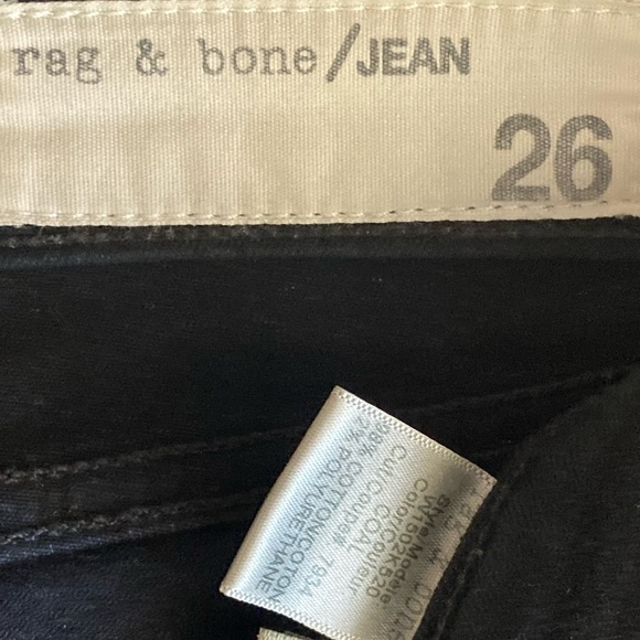Rag & Bone - Black Skinny Jeans sz 26 Like New - Picture 5 of 6